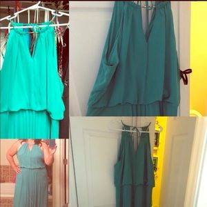 Beautiful dress teal color